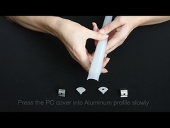 Profilo angolare in alluminio LED per mobile, angolo 45 90 gradi