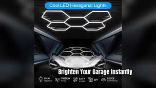 Migliora il tuo garage con l'illuminazione da officina a LED esagonale
