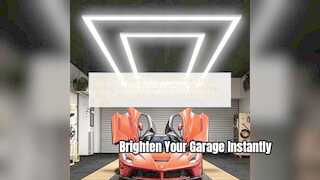 Sistema di illuminazione modulare per garage con luci esagonali a LED da 340 W