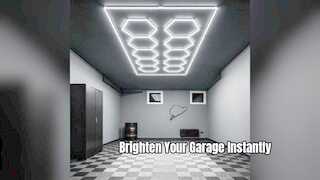 Sistema di illuminazione per garage a LED esagonale definitivo