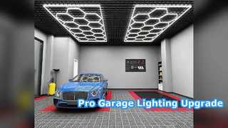Ultimo sistema di illuminazione per garage a LED esagonale da 624 W