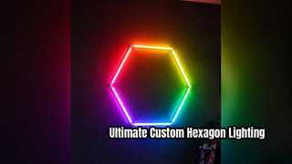 Migliora il tuo spazio con le luci LED esagonali RGB