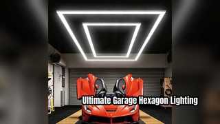 Aggiorna il tuo garage con l'illuminazione LED esagonale da 340 W