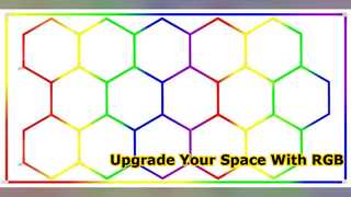 15 Aggiornamento dell'illuminazione intelligente della plafoniera LED RGB esagonale