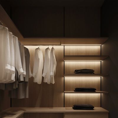 Cabinet Wardrobe Mounted Recessed Aluminum Led Profile Mounting Channel
