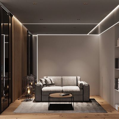 Prezzo buono La piccola estrusione anodizzata ha condotto il Manica di alluminio 6063 della striscia per illuminazione di striscia principale in linea