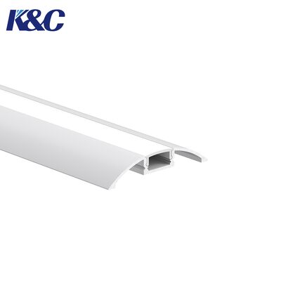 Prezzo buono Profilo in alluminio per strisce LED K18 con dimensioni W56,8*H11,2mm e lega di alluminio 6063-T5 per illuminazione a montaggio superficiale in linea