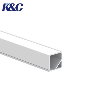 Prezzo buono Profilo LED in alluminio 6063-T5 conforme a RoHS per installazione ad angolo in sistemi a strisce luminose in linea