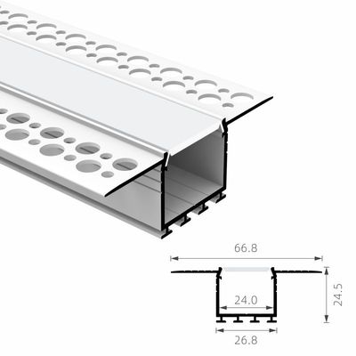 Prezzo buono Profilo piombo della parete del gesso di profilo T5 6063 decorativi architettonici del pannello di carta e gesso di IP45 LED in linea
