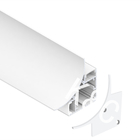 Corner Extrusion T8 Led Strip Aluminium Profile With Pc Diffuser Cover Lampshade