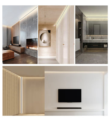 6063 T5 Leggio LED Corner Profile in alluminio con diffusore PMMA e temperatore T3-T8 per l'installazione di strisce LED