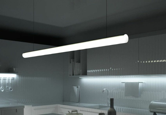 Prezzo buono Il diametro di alluminio rotondo sospeso di profilo 30mm 60mm 120mm del LED con la copertura diffusa PC ha condotto la luce di striscia in linea