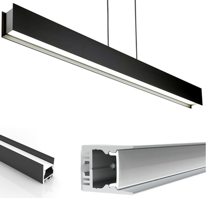 Prezzo buono Profilo di alluminio della striscia del LED che sospende l'estrusione principale leggera lineare di Manica di alluminio della striscia del pendente con il diffusore del PC in linea