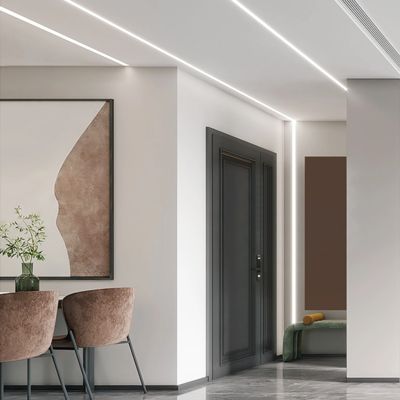 Le strisce di illuminazione di soffitto hanno condotto il Manica dell'alluminio del gesso del muro a secco messo profilo del pannello di carta e gesso