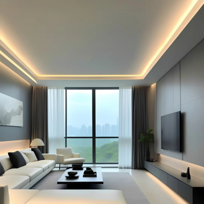 Profilo di alluminio LED di illuminazione dell'interno dell'angolo per illuminazione della parete