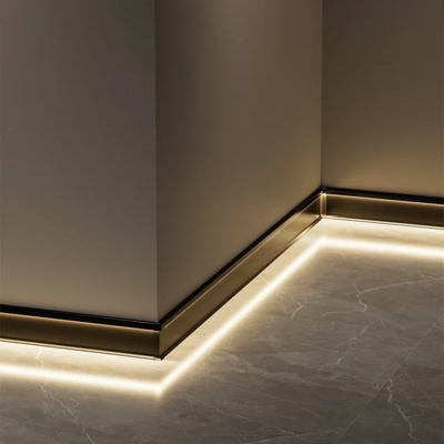 Profilo di alluminio principale della parete di profilo di alluminio LED della striscia per illuminazione della scala