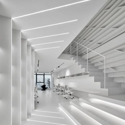 Profili di alluminio dell'estrusione di H8mm LED con il diffusore del PC per illuminazione del pavimento