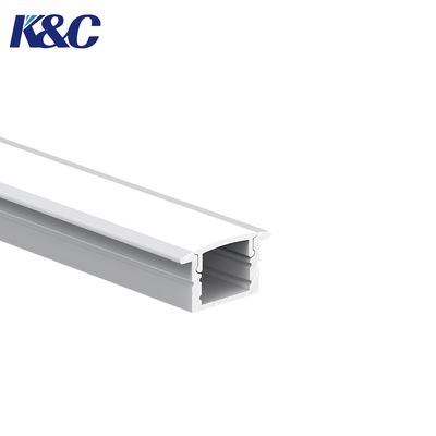 Prezzo buono 6063 T5 Aluminum LED Profile 17.0x12.7mm for Embedded Installation in linea