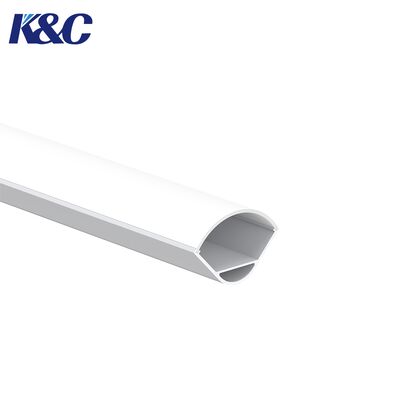 Prezzo buono 6063 Lega di alluminio LED Strip Profilo di alluminio con installazione ad angolo di 90° e ossidazione da sabbiatura in linea