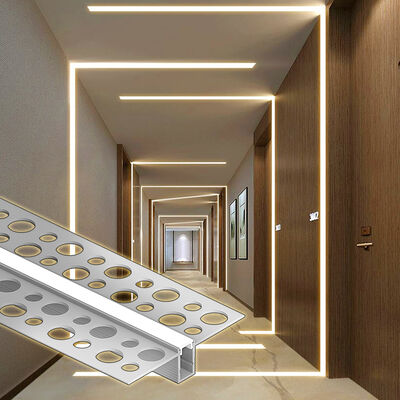 Prezzo buono Profil di alluminio LED anodizzato con lunghezza personalizzabile per l'installazione incorporata in linea