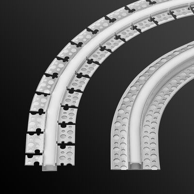 Prezzo buono Profilo in alluminio flessibile e pieghevole a LED con lega di alluminio 6063 T5 e copertura in silicone per canale striscia LED in linea