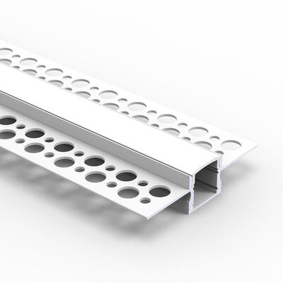 Prezzo buono 6063 T5 Aluminium Alloy LED Strip Profile in alluminio per installazione di pareti secche con reticolo con dimensioni W58*H15.4mm in linea