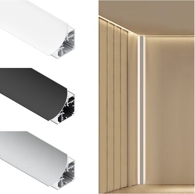 Prezzo buono Profilo angolare a LED in lega di alluminio 6063 T5 con superficie anodizzata per illuminazione decorativa in linea