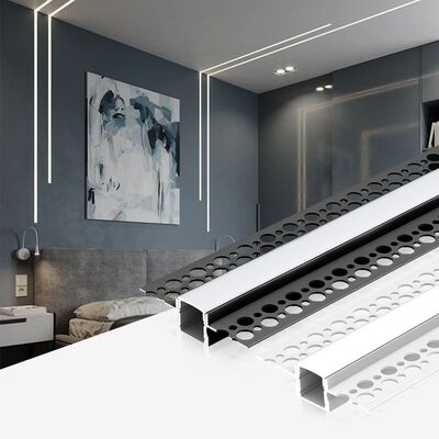 Prezzo buono 6063 T5 Lega di alluminio LED Profilo di alluminio con ossidazione da sabbiatura e garanzia di 5 anni per il canale a strisce LED in linea