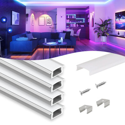 Prezzo buono 6063 T5 Aluminium Alloy Bend LED Strip Profilo di alluminio con garanzia di 2 anni e lunghezza personalizzata in linea