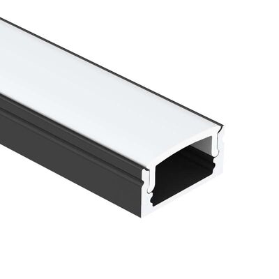 Prezzo buono K17 Profil di alluminio LED montato in superficie con PMMA PC Diffusore per striscia LED da 12 mm in lega 6063 T5 in linea