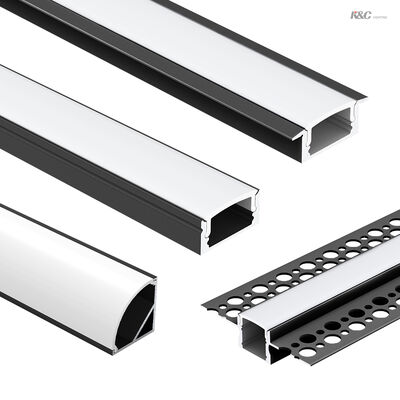 Prezzo buono Profilo in alluminio LED in lega di alluminio T5 6063 con garanzia di 5 anni per strisce LED fino a 12 mm di larghezza in linea