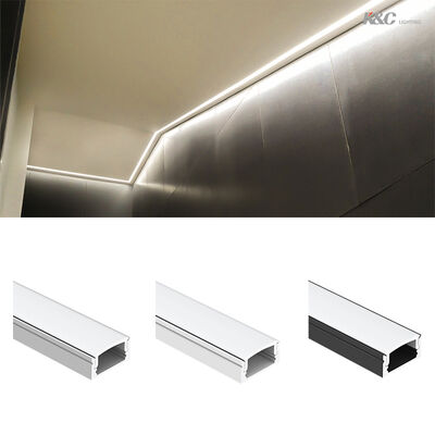 Prezzo buono 6063 T5 Canale a strisce LED in lega di alluminio con 50000 ore di lavoro e dimensione per il montaggio in superficie W17.0*H9.0mm in linea