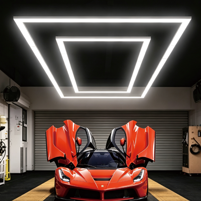 Prezzo buono 340W LED luce esagonale connessibile modulare pannelli di nido di miele soffitto sistema di illuminazione progettato per garage palestra laboratorio e ufficio in linea