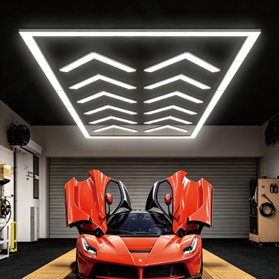 Honeycomb LED luce esagonale pannelli modulari del soffitto 624W sistema di illuminazione connessibile per garage palestra laboratorio e ufficio