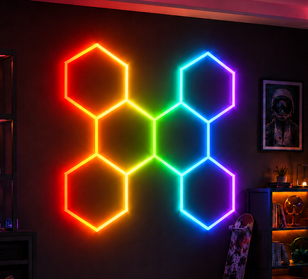 Lampade a fiocco esagonale a LED a cilindrata continua per illuminazione di officine di dettaglio auto