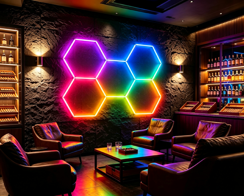 Prezzo buono Pannelli modulari a ragno di miele RGB per applicazioni di illuminazione del soffitto in officine e in officine In linea