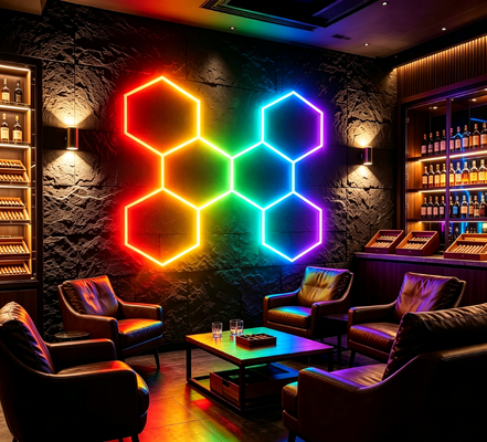 Prezzo buono Lampade a fiocco esagonale a LED a cilindrata continua per illuminazione di officine di dettaglio auto In linea