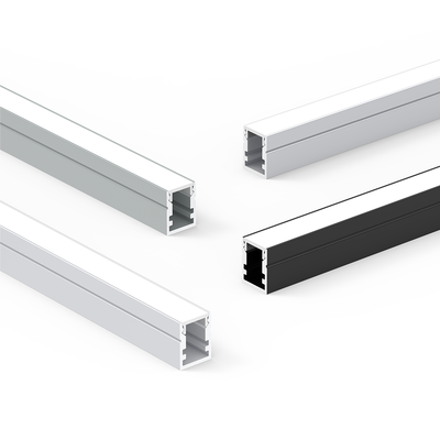 Servizio di taglio di parti montate in superficie con estrusione di alluminio sabbiato K3 6000 Serie per decorazioni di canali a strisce luminose a LED