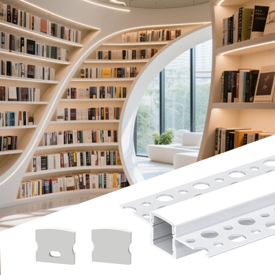 Qualità Alloggio dell'estrusione di profilo del pannello di carta e gesso di ROHS LED per l'illuminazione di soffitto Fabbrica