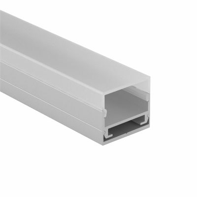Prezzo buono Il supporto quadrato della superficie di forma ha anodizzato il profilo di alluminio della striscia del LED con la copertura del duffuser del PC in linea