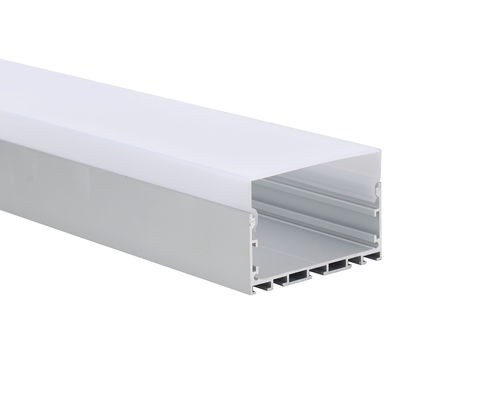 Estrusione leggera lineare 75x50mm con il profilo di alluminio della striscia della copertura LED del PC