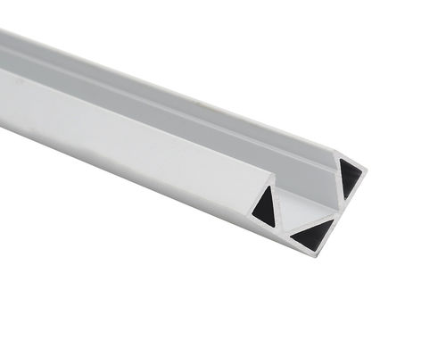 Prezzo buono 90 gradi 18x18mm un profilo d'angolo glassato di 6063 T5 LED in linea