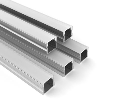 Profilo di alluminio principale regolare con la copertura nera del PC per il profilo di alluminio della striscia del LED
