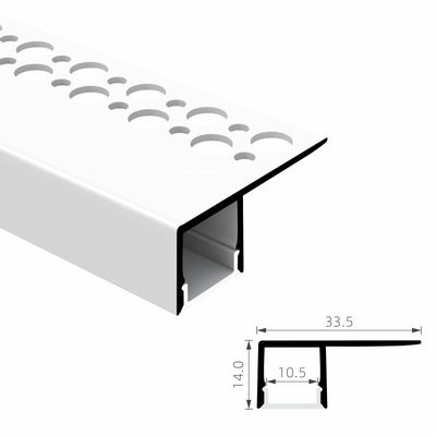 RoHS IP45 che sabbia il PC PMMA di profilo del pannello di carta e gesso del LED ha messo il profilo principale della striscia