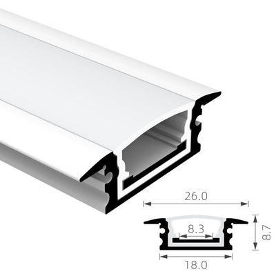 Prezzo buono Il quadrato di H8.7mm IP65 impermeabilizza il Manica che del LED 6063 T5 hanno messo il profilo di alluminio principale in linea