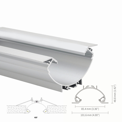 Lo spruzzo Caoting H48.8mm ha messo il profilo di alluminio IP20 del LED per plafoniera