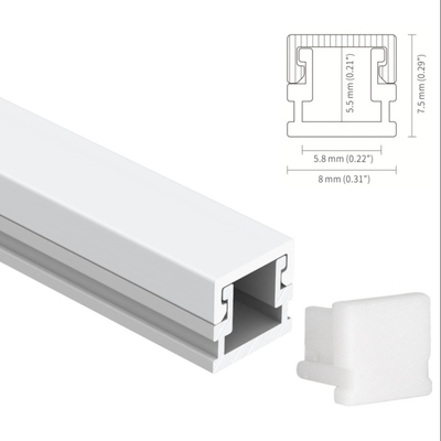Prezzo buono H7.5mm ha messo il quadrato principale di profilo di Manica che sabbia 6063 T5 in linea