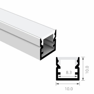 Prezzo buono Il PC che sabbia il profilo di alluminio T8 della striscia del LED ha glassato 10×10mm in linea