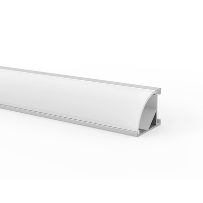 L'argento di alluminio d'angolo su ordinazione di profilo di lunghezza 1m 2m 3m LED ha messo
