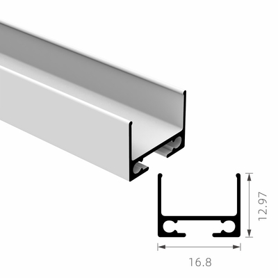 6063 t5 il profilo di alluminio del nero LED ha espulso profili del dissipatore di calore